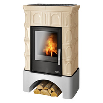   Кафельная печь-камин ABX Britania KI (теплообменник) с допуском воздуха(Торф)