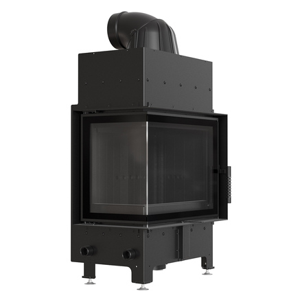   Каминная топка Kratki FLOKI/S/L(Футеровка Черная, Доводчик -)