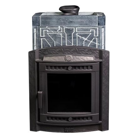   Банная печь ПроМеталл Атмосфера L в облицовке (узор №7)(Талькохлорит)