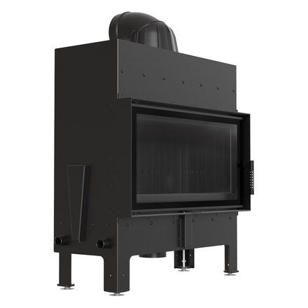   Каминная топка Kratki FLOKI/L(Футеровка Белая, Доводчик С доводчиком)