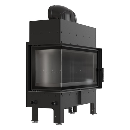   Каминная топка Kratki FLOKI/L/L(Футеровка Белая, Доводчик С доводчиком)