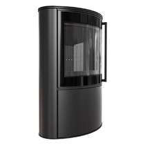   Печь-камин Kratki BJORN(Футеровка Белая, Доводчик С доводчиком)