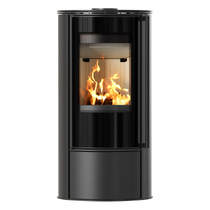   Печь-камин Kratki ERIK(Цвет Черный, Футеровка Белая, Доводчик -)