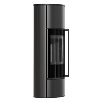   Печь-камин Kratki ERIK/W(Футеровка Черная, Доводчик -)