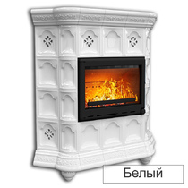   Каминная облицовка КимрПечь Истра угловая(Исполнение Однотонный B, Цвет / Декор Шоколад [G4])