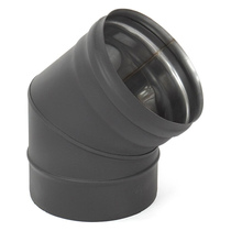   Отвод ТиС Моно 45° ОМ-Р, AISI 430 Black(Диаметр Ø 200 мм)