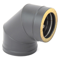   Отвод ТиС Термо 87° ОТ-Р, AISI 430 Black(Диаметр Ø 200/280 мм)