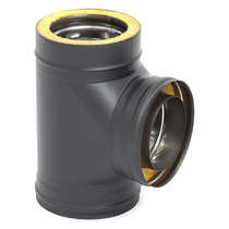   Тройник ТиС Термо 87° ТРТ-Р, AISI 430 Black(Диаметр Ø 200/260 мм)