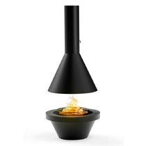   Камин OpenFire Seus с конической тумбой(бежевая столешница)