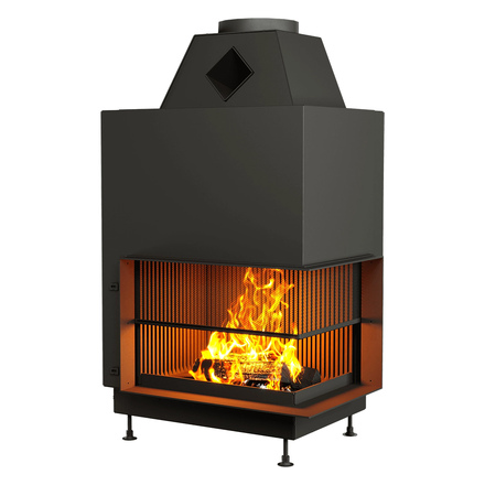 Каминная топка Astov О2С 70/50 с сеткой(Расположение Правая)