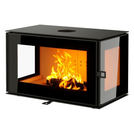 Печь-камин Astov КУБ 3С 800(Крышка Камень Талькомагнезит)