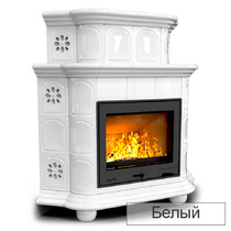   Каминная облицовка КимрПечь Прованс угловой двухъярусный Л-600(Исполнение Однотонный B, Цвет / Декор Вишня [F3])