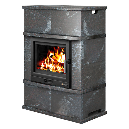 Печь-камин Эверест U10 «Выборг» Н-1178 (Амфиболит)