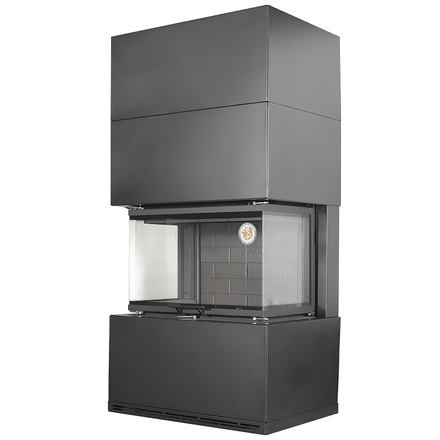 Камин Экокамин Родос 800 черный шамот черный