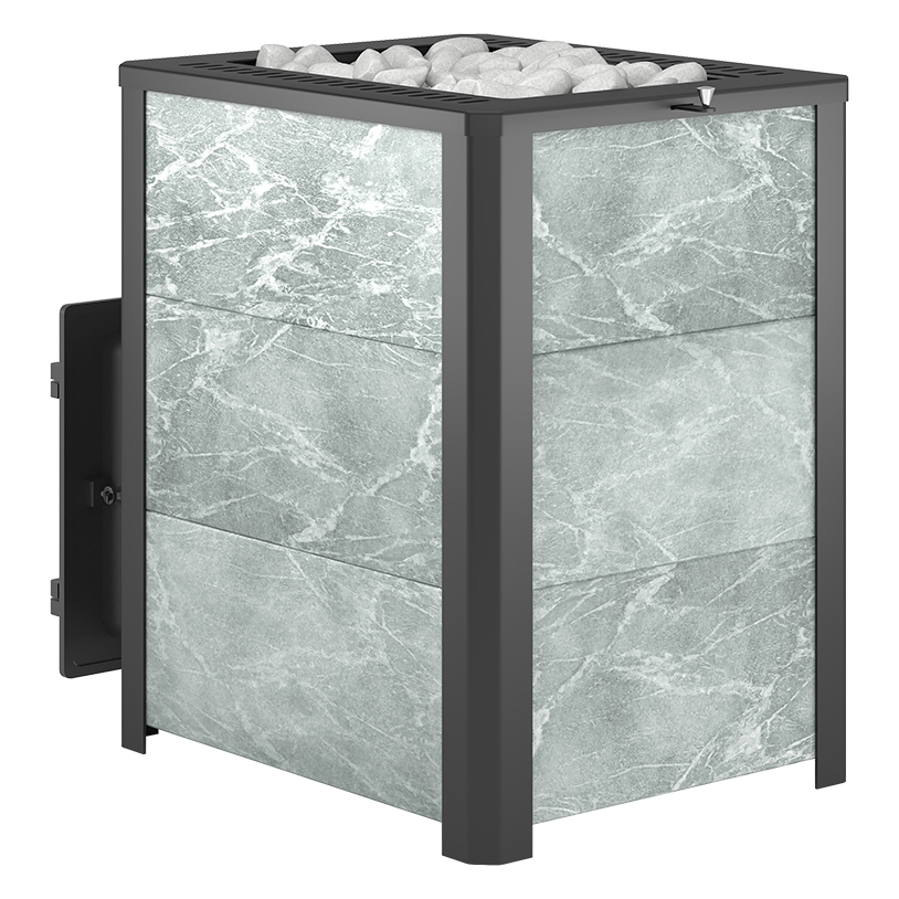 Печь для бани Эверест 24 (280) в облицовке (Талькохлорит, S-20) (миниатюра)