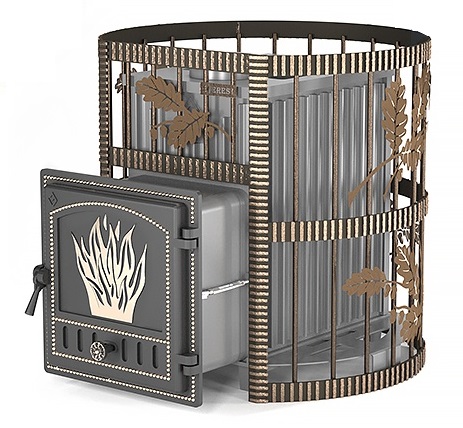 Печь для бани Эверест Ковка 24 (Дверь: 281)