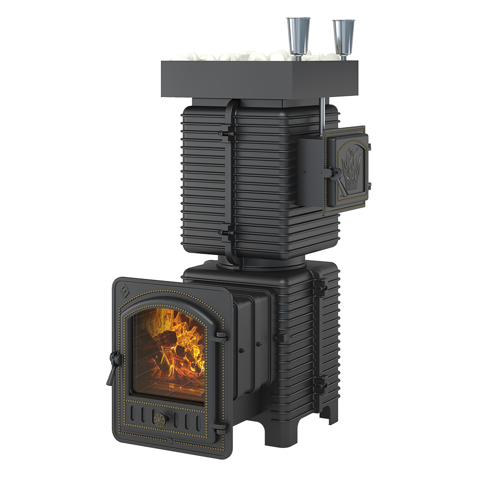 Печь для бани Эверест Легкий пар Профи (по-серому) (миниатюра)