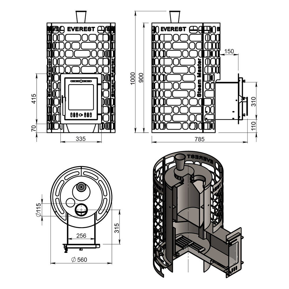 Печь для бани Эверест 