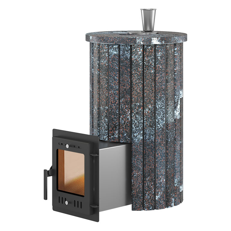 Печь для бани Эверест Steam Master 24 НЕРЖ в ламелях (Амфиболит, S-20)