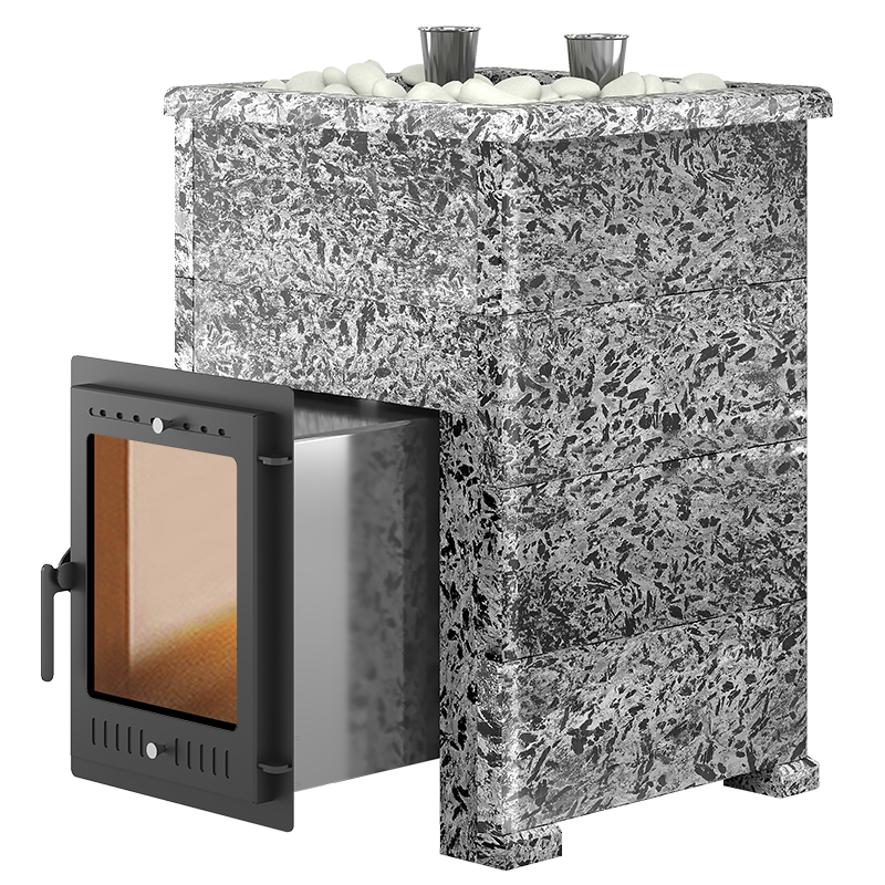 Печь для бани Эверест Steam Master 30 INOX Пироксенит Элит