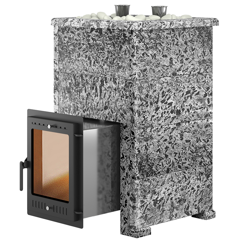 Печь для бани Эверест Steam Master 38 INOX Пироксенит Элит