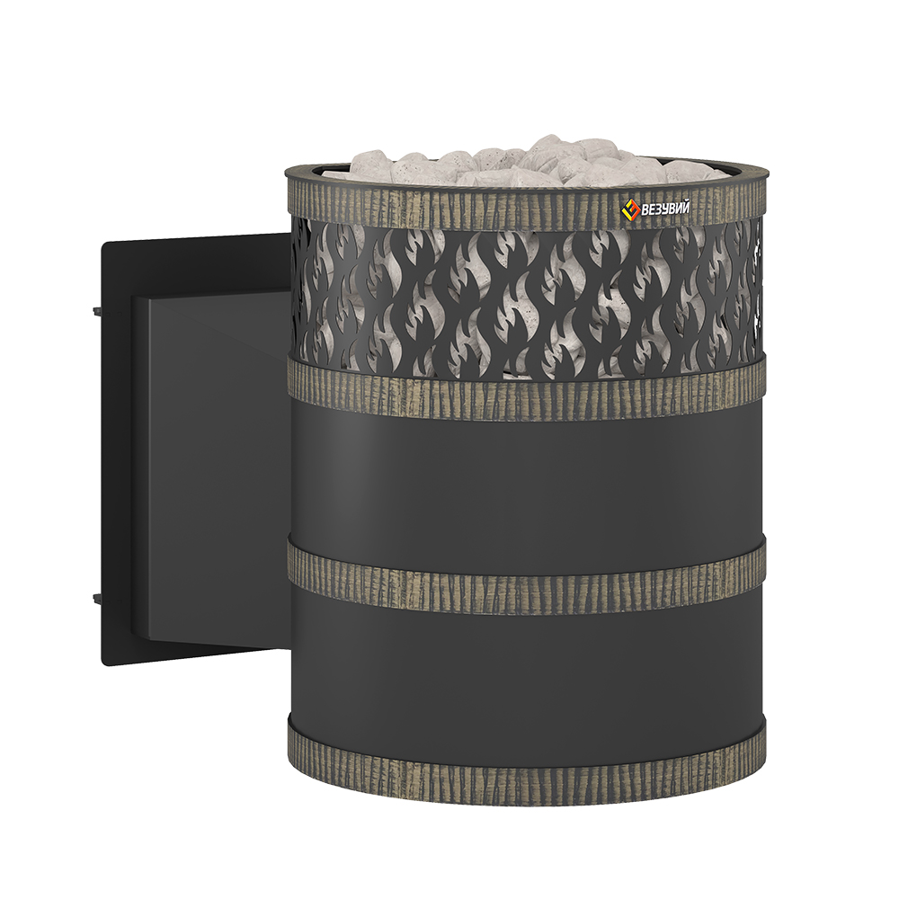 Печь для бани на дровах Везувий 16 Панорама \М\ 2022 (миниатюра)