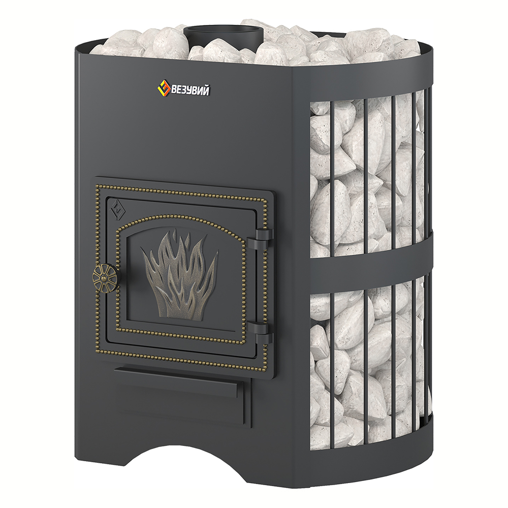 Стальная печь для бани Везувий Скиф Стандарт 12 (ДТ-3) б/в