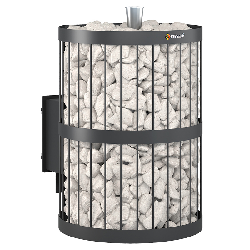Стальная печь для бани Везувий Скиф Парогенератор Стандарт (ДТ-4) (миниатюра)