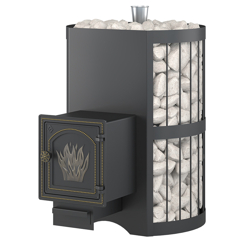 Стальная печь для бани Везувий Скиф Парогенератор Стандарт (ДТ-4)