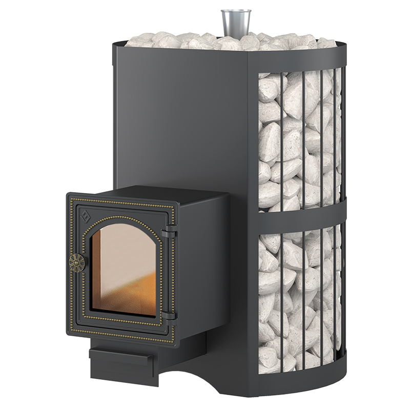 Стальная печь для бани Везувий Скиф Парогенератор Стандарт (ДТ-4С)