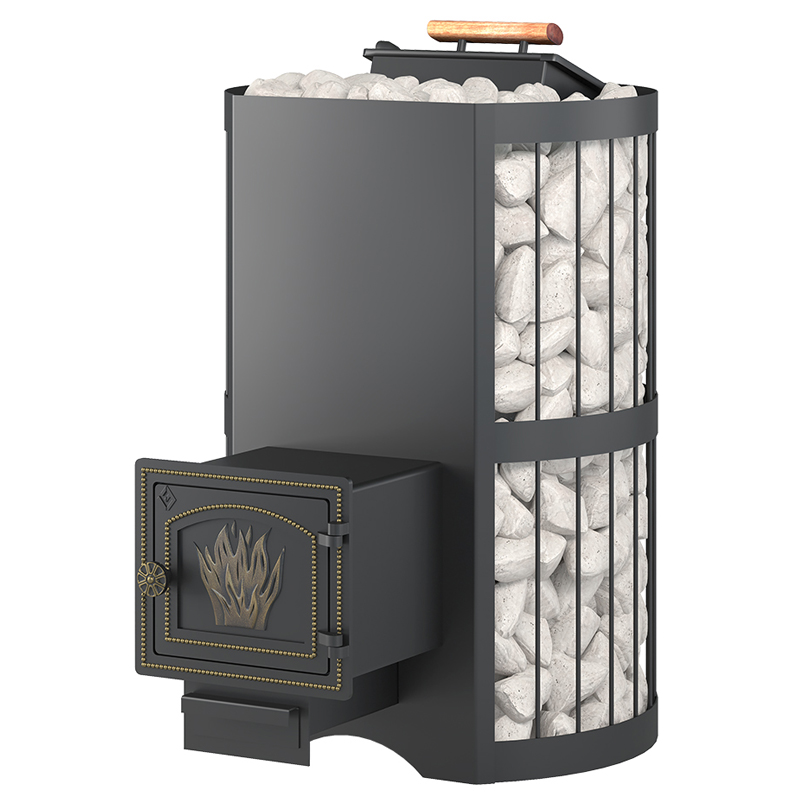 Стальная печь для бани Везувий Скиф с закрытой каменкой (ДТ-3)