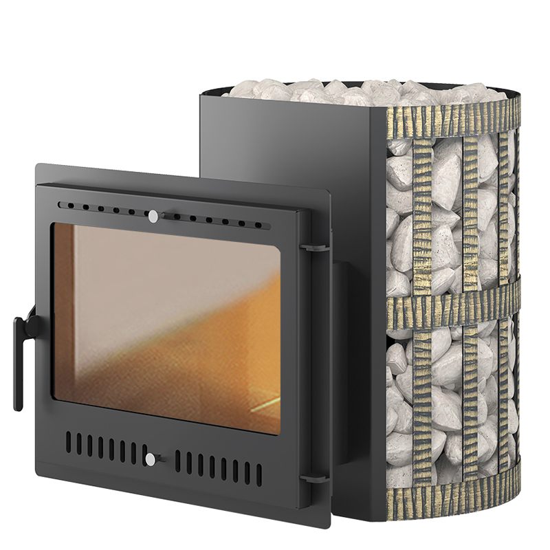 Стальная печь для бани Везувий Скиф Ковка 16 Панорама