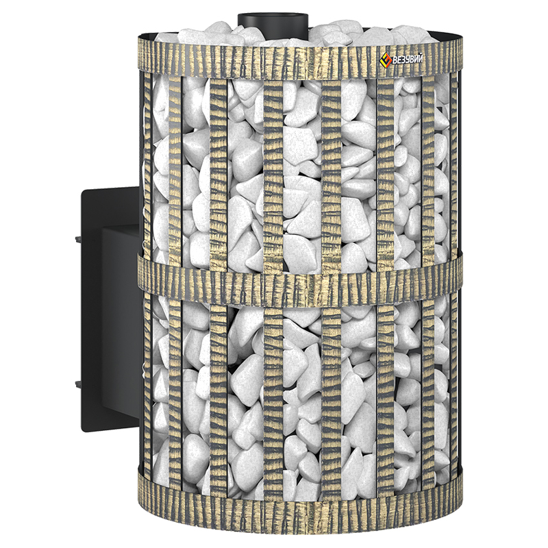 Стальная печь для бани Везувий Скиф Ковка 22 (210) «М» (миниатюра)