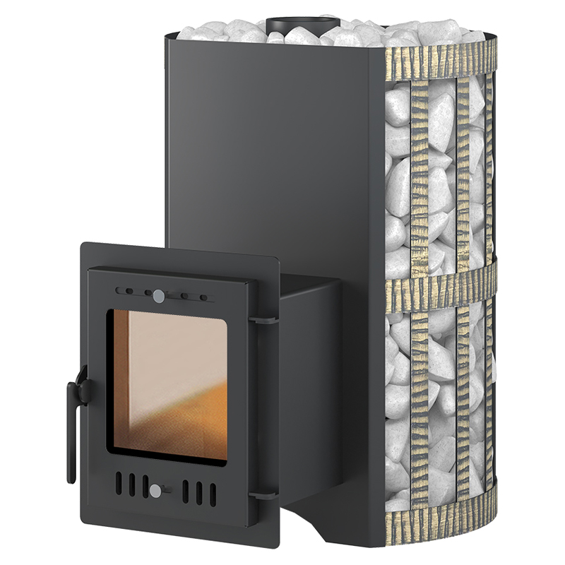 Стальная печь для бани Везувий Скиф Ковка 22 (210) «М»