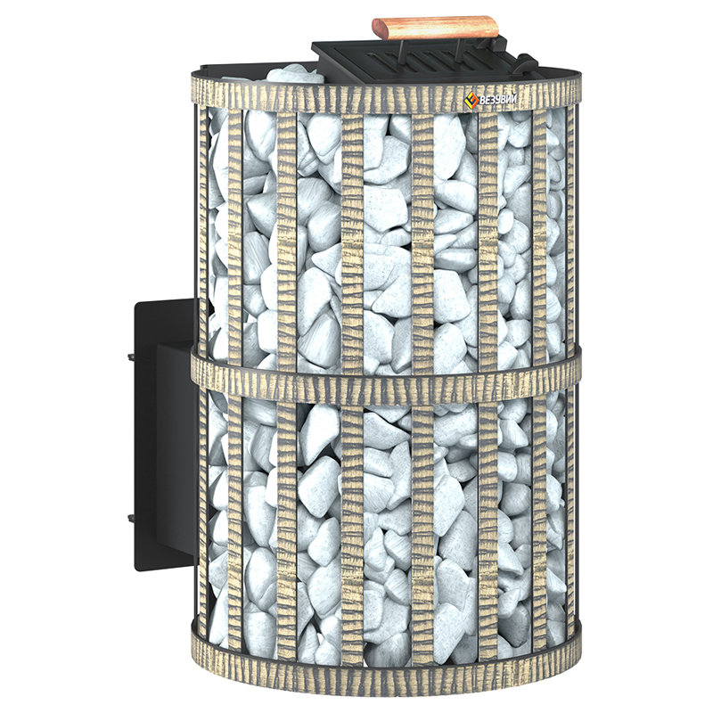 Стальная печь для бани Везувий Скиф Ковка (210) 