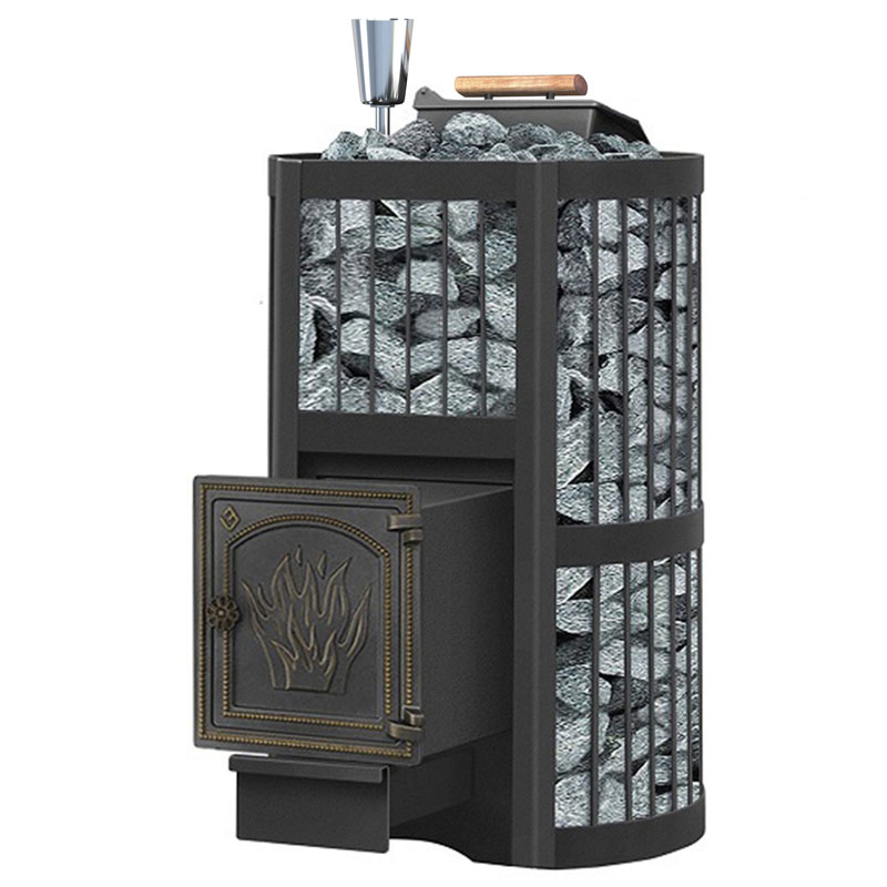 Банная печь Везувий Ураган Стандарт 16 (ДТ-4) с закрытой каменкой