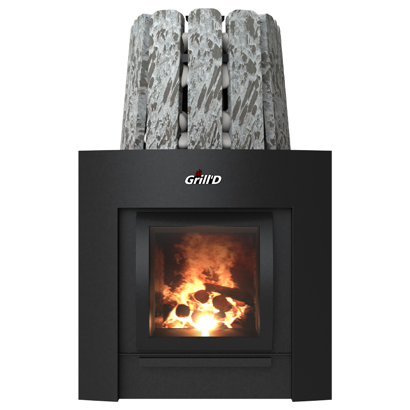 Печь для бани GRILL'D Cometa 350 Vega Window Max Stone с закрытой каменкой (миниатюра)