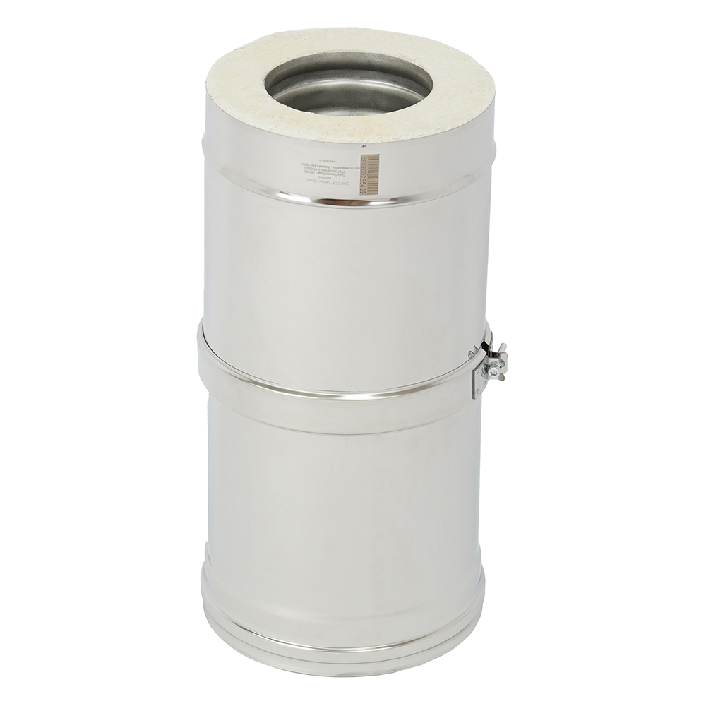   Труба телескопическая ТиС Термо L300-450 ТТТ-Р с хомутом, AISI 310/AISI 304(Ø 130/230 мм)