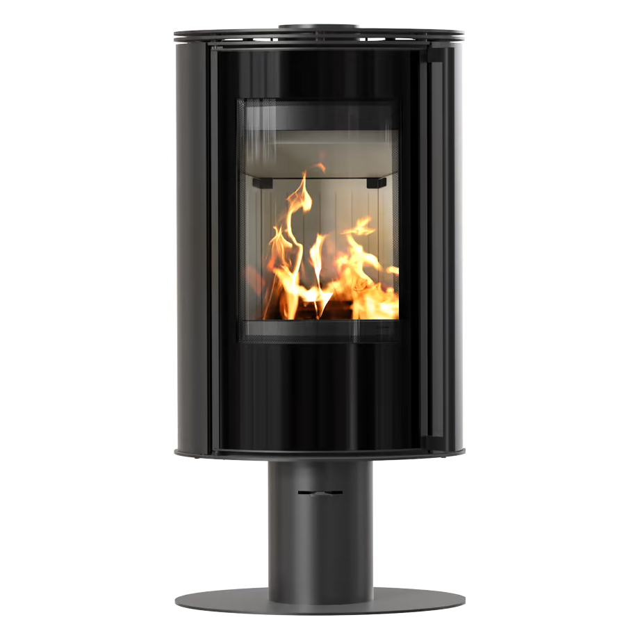   Печь-камин Kratki ERIK на опоре(Футеровка Белая, Доводчик -)