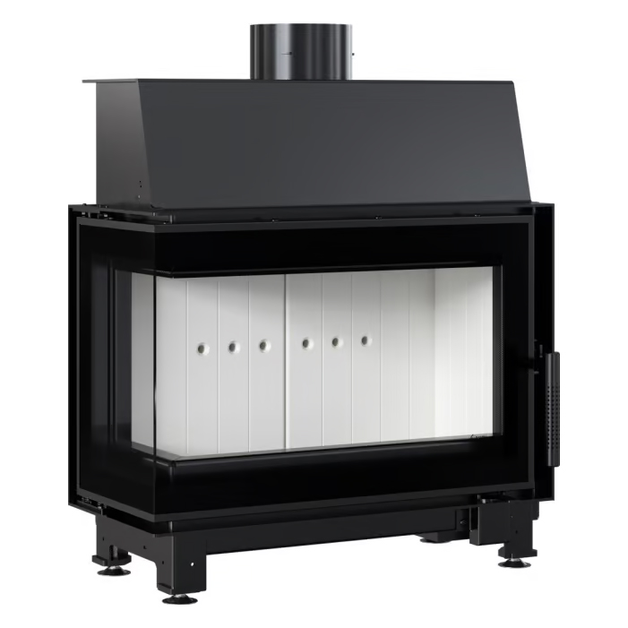   Каминная топка Kratki SIMPLE/S/BS(Расположение  L - Стекло слева, Футеровка Белая)