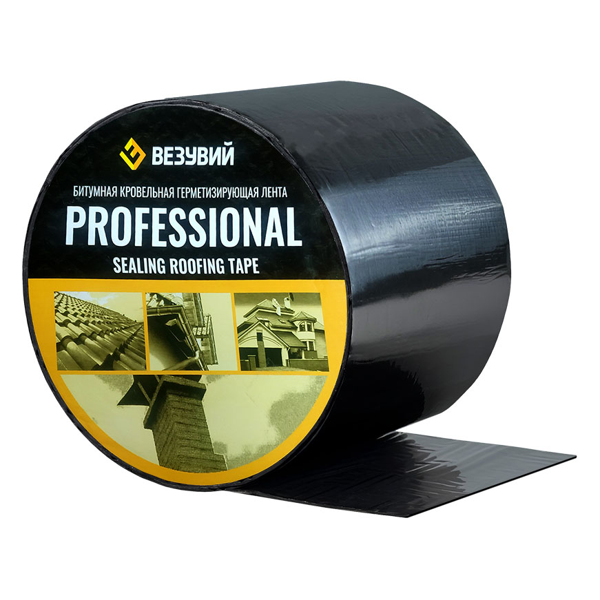   Лента алюмобитумная кровельная Везувий (10см х 1м)(коричневая)