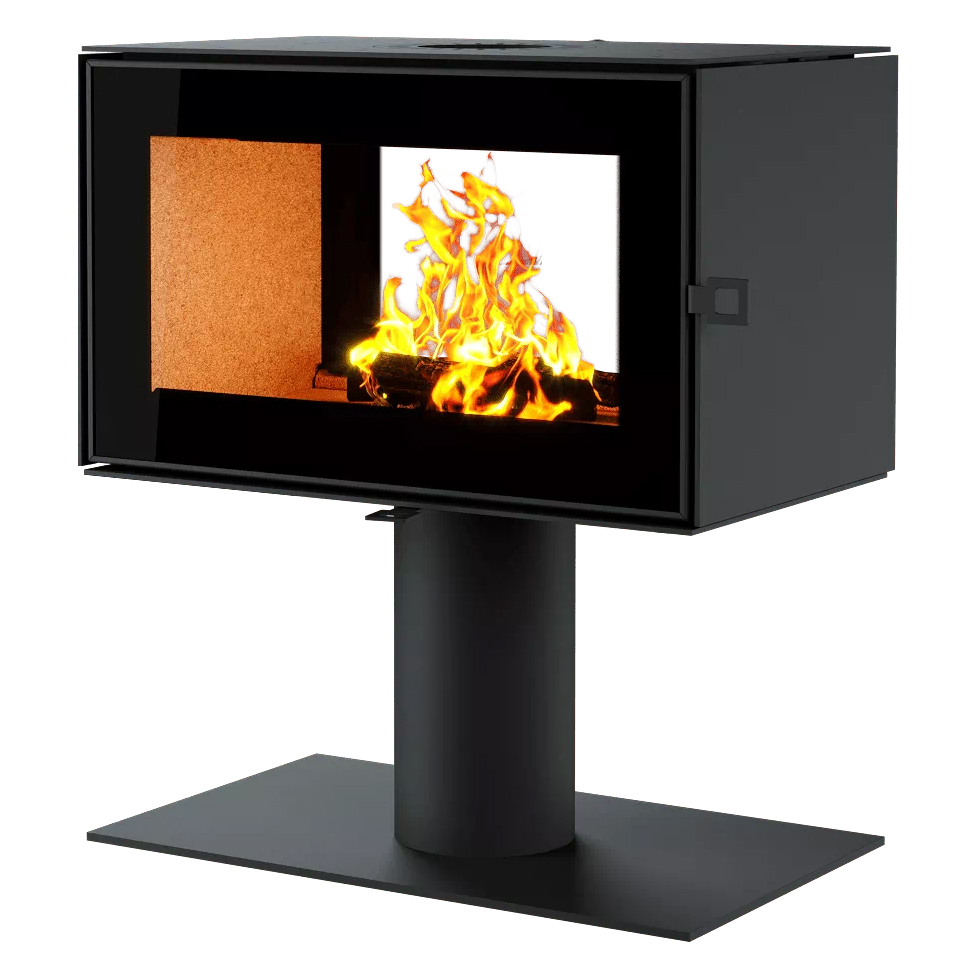 Печь-камин Astov КУБ Т 800(Без поворотного механизма)