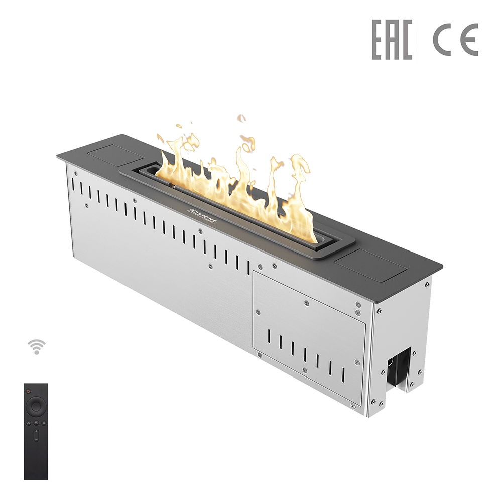   Автоматический биокамин Airtone Slim (Black Powder / Черный)(Длина 600 мм)