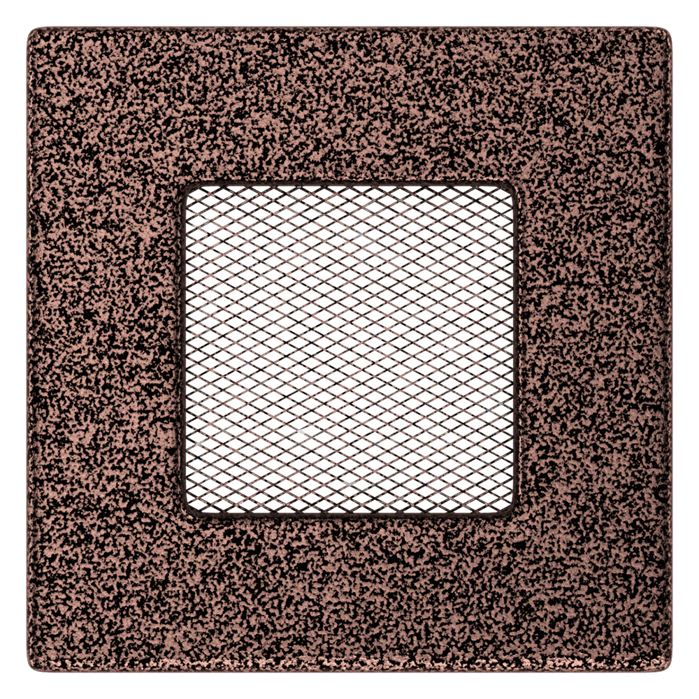   Вентиляционная решетка Kratki черный/медь(Высота 11 см, Ширина 11 см)