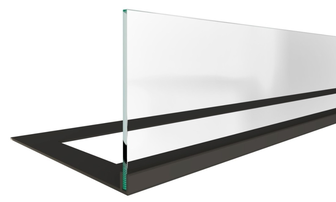   Стекло декоративное для биокамина Zefire Standart 620 для встраивания в портал