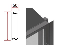   Штекерный (штепсельный) декоративный элемент Schmid 50 мм(H 510 мм)