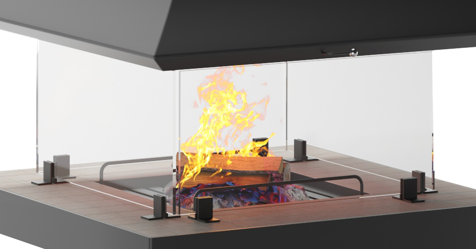   Комплект огнеупорных стекол OpenFire для моделей Candle, Tower(Стандарт)