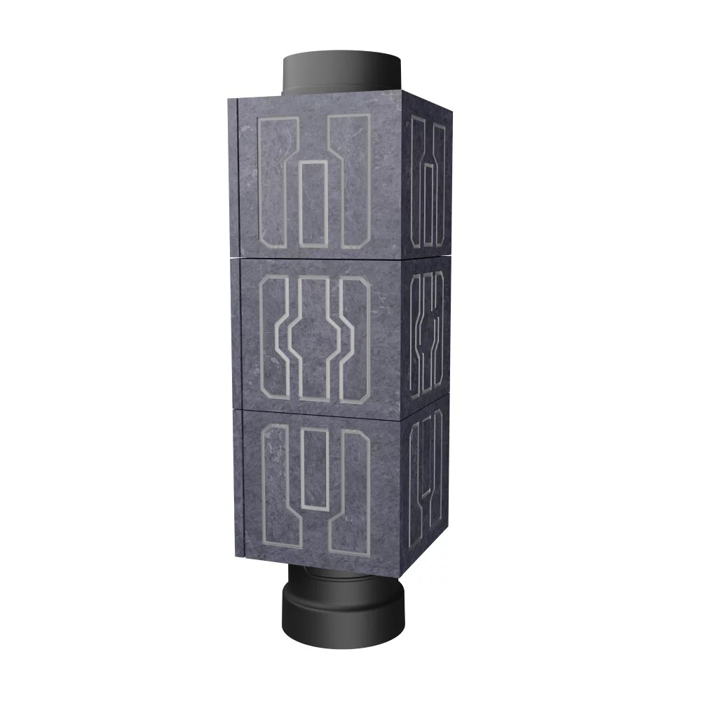   Облицовка чугунной трубы ПроМеталл (узор №7)(Талькохлорит)