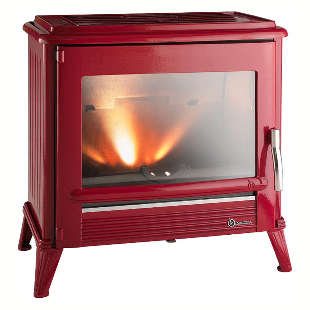   Печь-камин Invicta Le Modena красная эмаль