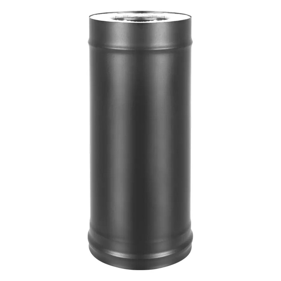 Сэндвич-труба Везувий BLACK (AISI 430/1,0мм, Keralux) L-1 м(Ø 120/200 мм)